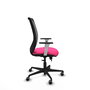 PIQUERAS Y CRESPO Silla de oficina Zulema Rosa y Negro