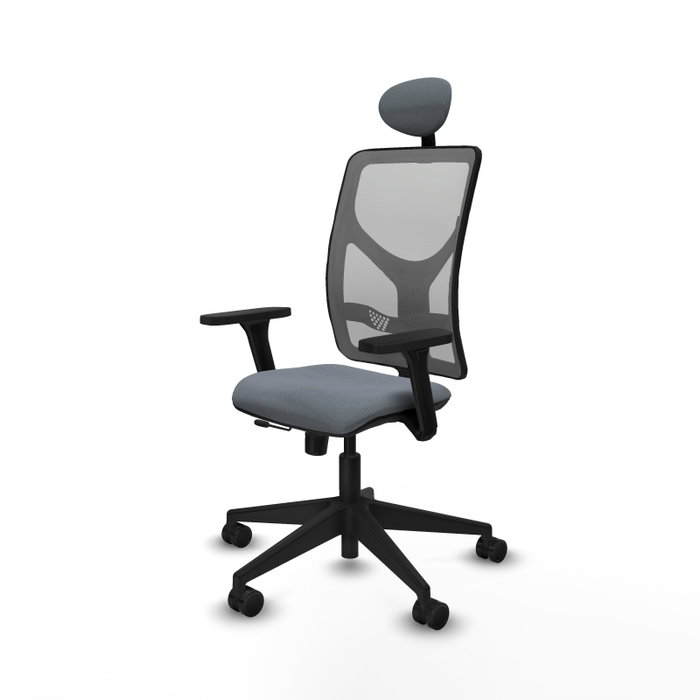 PIQUERAS Y CRESPO Silla de oficina Motilla Gris con Mecanismo Sincro/Traslack