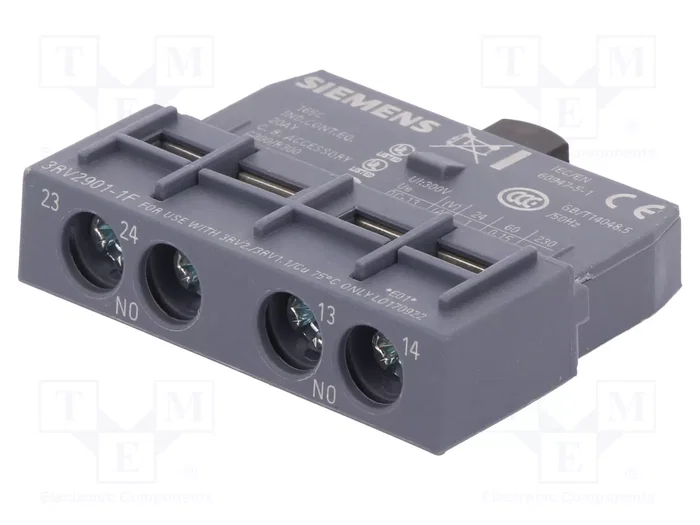 SIEMENS 3RV2901-1F Contactos auxiliares NO x2 de frente SIEMENS 3RV2901-1F Contactos auxiliares NO x2 de frente