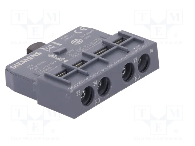 SIEMENS 3RV2901-1F Contactos auxiliares NO x2 de frente SIEMENS 3RV2901-1F Contactos auxiliares NO x2 de frente
