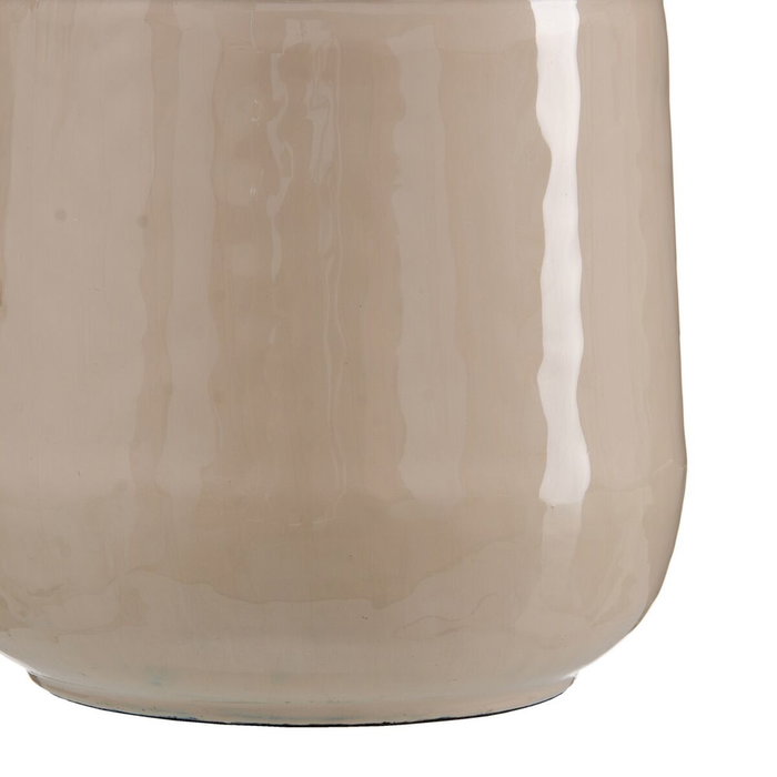 Ixia Jarrón Decorativo de Metal Beige 28 x 28 x 84 cm Ixia Jarrón Decorativo de Metal Beige 28 x 28 x 84 cm