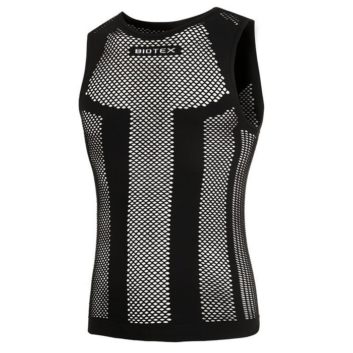 Biotex Camiseta interior ligera sin costuras con malla elástica transpirable y efecto antiolor - XS/S Biotex Camiseta interior ligera sin costuras con malla elástica transpirable y efecto antiolor - XS/S