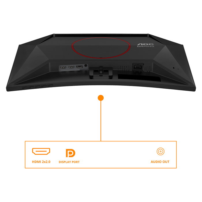 AOC Monitor Gaming 23.6" C24G42E Curvo Fast VA FHD 180Hz 0.5ms 250cd/m² HDMI 2.0 DP1.4 Altavoces
