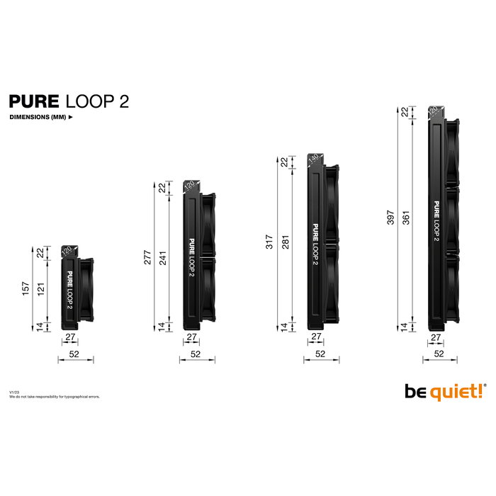 Be Quiet! Pure Loop 2 280mm Negro