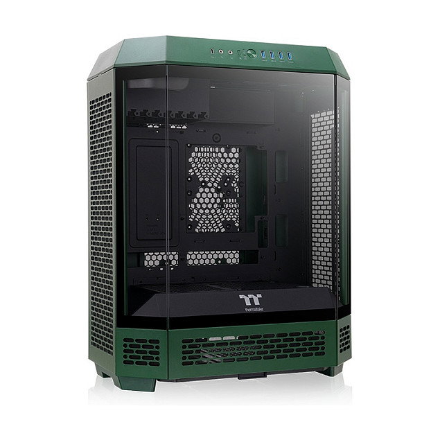 Thermaltake The Tower 600 TG Racing Green Midi Tower PC Juego Vidrio Templado
