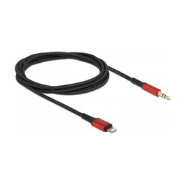 DeLOCK Cable de audio 8 Pin Lightning™ a jack 3,5 mm 1,5 m Negro