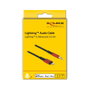 DeLOCK Cable de audio 8 Pin Lightning™ a jack 3,5 mm 1,5 m Negro