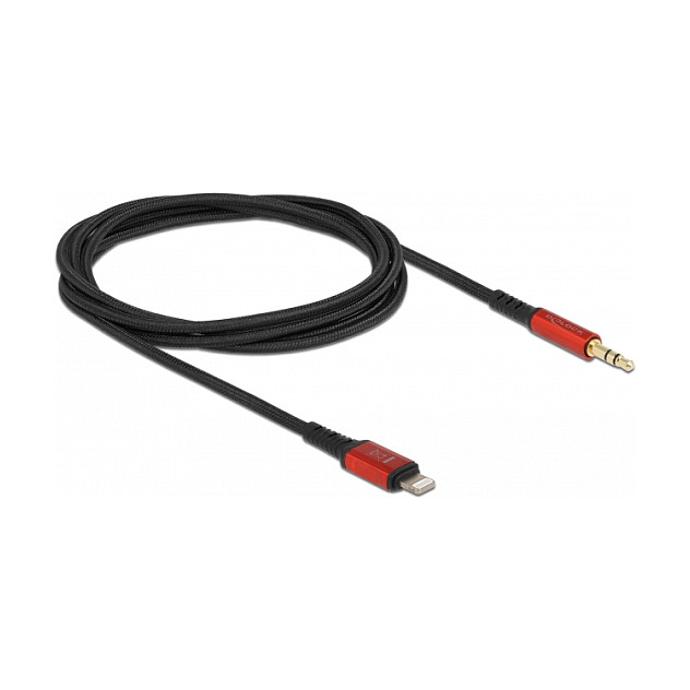 DeLOCK Cable de audio Lightning de 8 pines a conector de 3,5 mm, 1,5 m DeLOCK Cable de audio Lightning de 8 pines a conector de 3,5 mm, 1,5 m