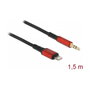 DeLOCK Cable de audio 8 Pin Lightning™ a jack 3,5 mm 1,5 m Negro