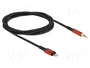 DeLOCK Cable de audio Lightning de 8 pines a conector de 3,5 mm, 1,5 m