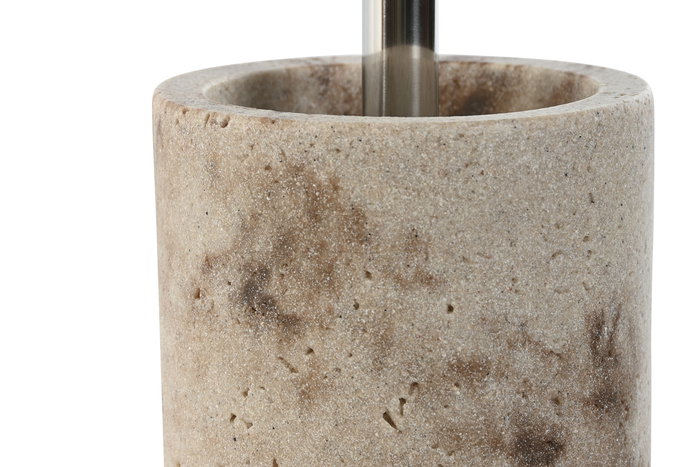 DKD Home Decor Escobillero Crema Plateado Resina 10.5 x 37 x 10.5 cm DKD Home Decor Escobillero Crema Plateado Resina 10.5 x 37 x 10.5 cm