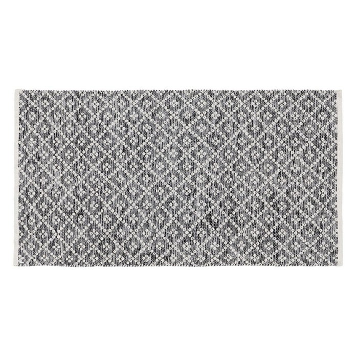 Ixia Alfombra Gris-blanco Tejida a Mano 80 x 150 cm