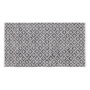 Alfombra Gris-Blanco Poliester-Algodón 80 X 150 cm