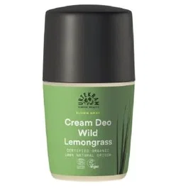 URTEKRAM Desodorante Roll-On Wild Lemongrass 50ml - Desodorante Natural sin Aluminio, Ecológico y Vegano
