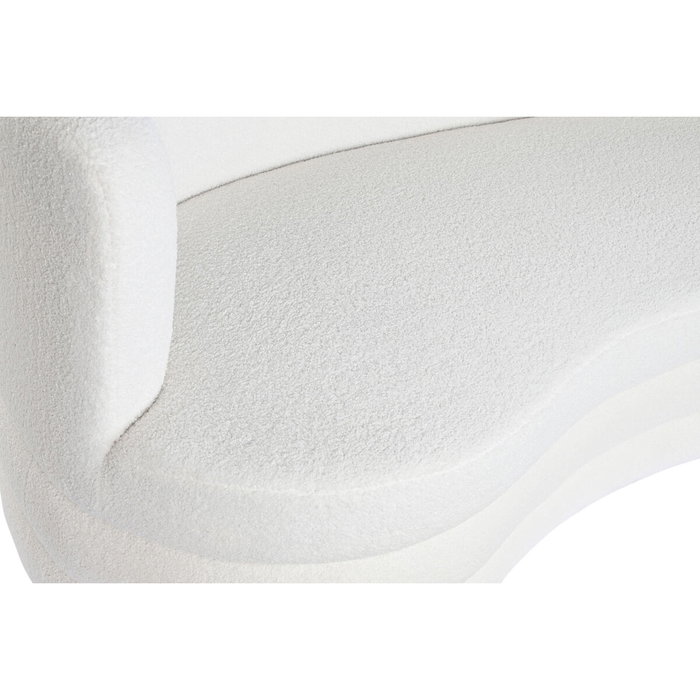 DKD Home Decor Sofá de Poliéster Borreguito Blanco DKD Home Decor Sofá de Poliéster Borreguito Blanco