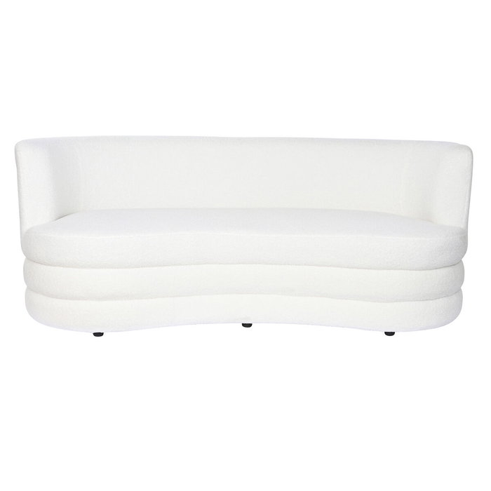 DKD Home Decor Sofá de Poliéster Borreguito Blanco DKD Home Decor Sofá de Poliéster Borreguito Blanco
