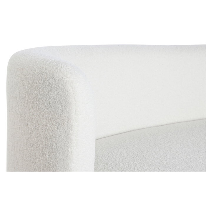 DKD Home Decor Sofá de Poliéster Borreguito Blanco DKD Home Decor Sofá de Poliéster Borreguito Blanco