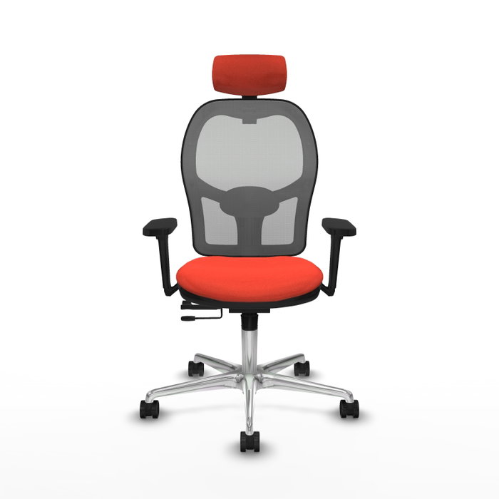 PIQUERAS Y CRESPO Silla de oficina Jorquera con mecanismo Sincro/Traslack Naranja y Gris PIQUERAS Y CRESPO Silla de oficina Jorquera con mecanismo Sincro/Traslack Naranja y Gris