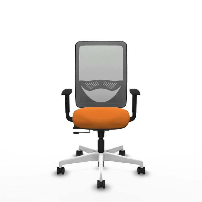 PIQUERAS Y CRESPO Silla de oficina Zulema Naranja y Gris