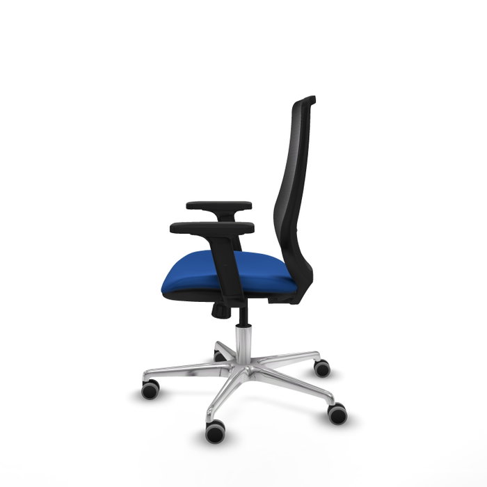 PIQUERAS Y CRESPO Silla de oficina Mardos con mecanismo Sincro, Azul y Negro