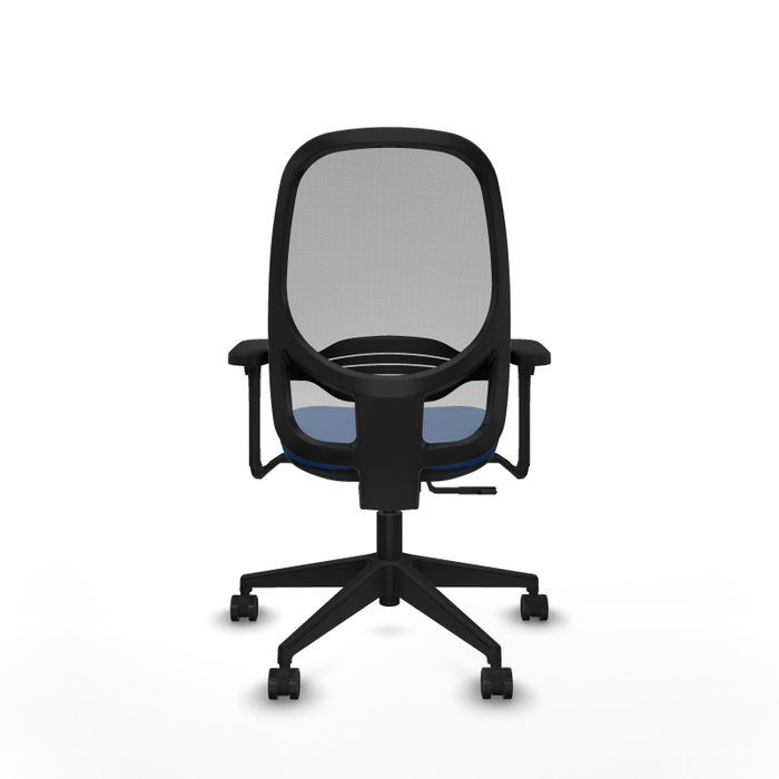 PIQUERAS Y CRESPO Silla de oficina Cilanco con mecanismo Sincro, Azul y Gris