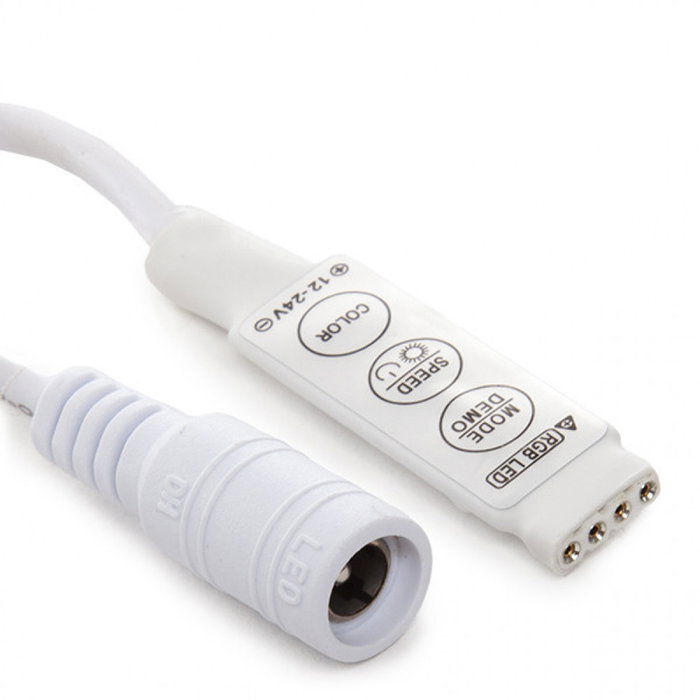 Controlador Mini Tira LED RGB 12-24VDC 144W