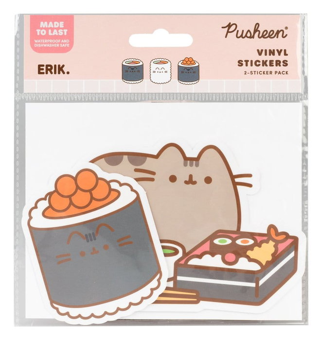 Pusheen Pegatinas de vinilo Sushi Roll Vol. 5 Set de 2 Pusheen Pegatinas de vinilo Sushi Roll Vol. 5 Set de 2