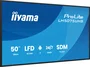 Iiyama LH5075UHS-B2AG - Pantalla de señalización digital LCD de 49.5" (125.7 cm) 4K UHD - Android 11 - 500 cd/m² - WiFi - 3x HDMI, DP, USB - Funcionamiento 24/7 - Negro