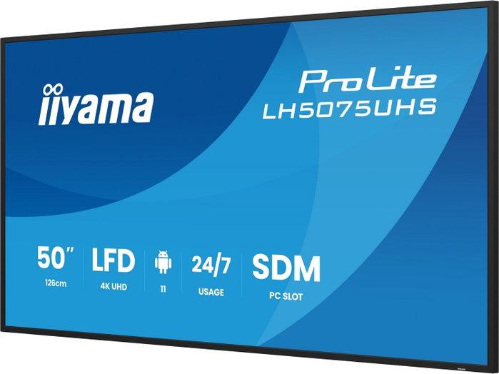 Iiyama ProLite LH5075UHS-B2AG 49.5 pulg. 4K UHD VA
