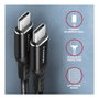 Axagon BUCM-CM20AB Cable USB-C a USB-C 2.0, 2m, PD 60W, 3A, trenzado - negro