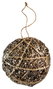 DKD Home Decor Decoración Colgante Ratán Dorado Marrón 10x10x10 cm