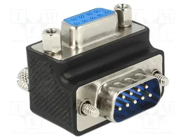 DeLOCK 65595 Adaptador de cambio de género Sub-D 9p con ángulo de 270°