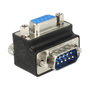 DeLOCK 65595 Adaptador de cambio de género Sub-D 9p con ángulo de 270°