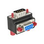 DeLOCK 65595 Adaptador de cambio de género Sub-D 9p con ángulo de 270°