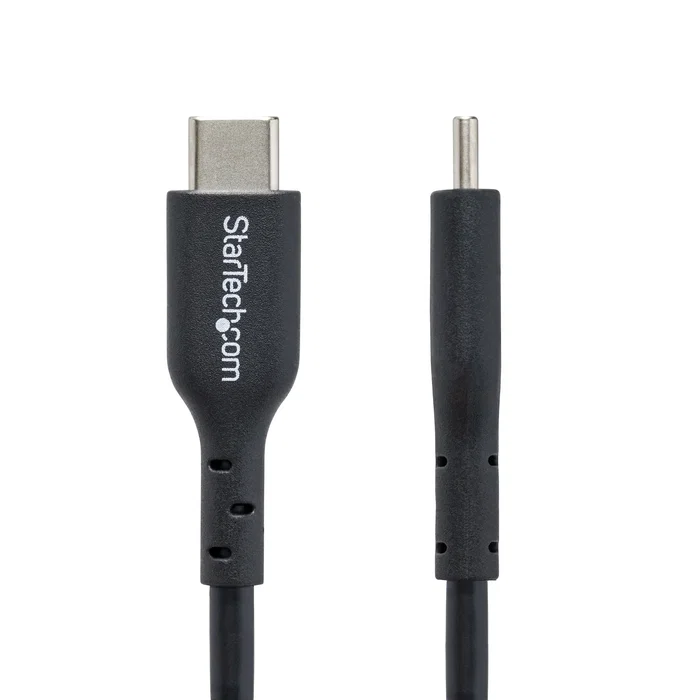 StarTech Cable USB-C a USB-C/B 4m USB2CC4MBKE - Negro - 60W PD 2.0 - 3A - USB 2.0 - Conectores Niquelados - Resistente - Para Carga y Datos