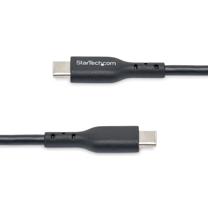 StarTech Cable USB-C a USB-C/B 4m USB2CC4MBKE - Negro - 60W PD 2.0 - 3A - USB 2.0 - Conectores Niquelados - Resistente - Para Carga y Datos