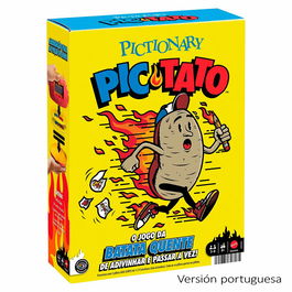Mattel Games Pictionary Pic-Tato Juego de Mesa Infantil Dibujar Adivinar Pasar Rápido Portugués JHC63