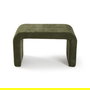 Versa Banco Tapizado Verde 38x45 cm Terciopelo Metal