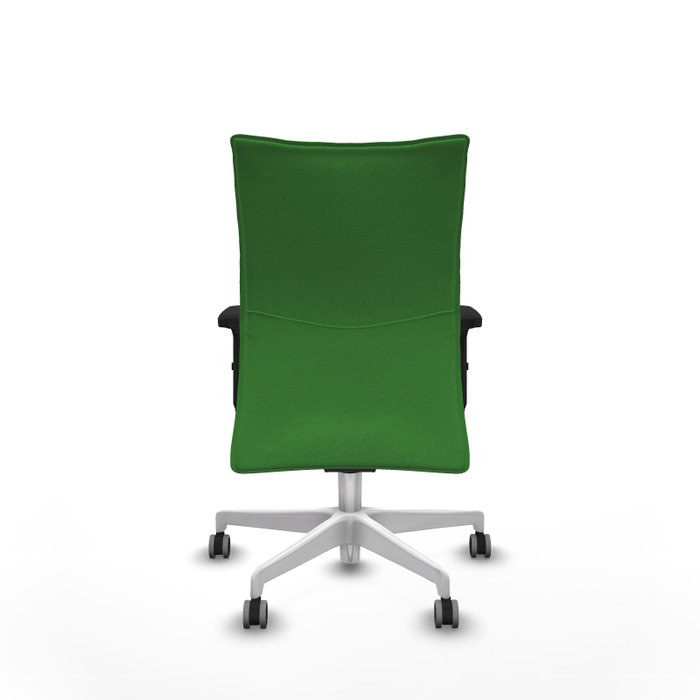 PIQUERAS Y CRESPO Silla Albacete Confidente Verde con Mecanismo Sincro y Brazos 2D