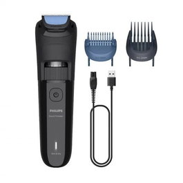 PHILIPS - Barbero Eléctrico para Uso en Seco y Mojado con Peines Largo y Corto