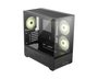 MSI MAG PANO M110R Carcasa PC Gaming Mini-Tower Micro-ATX, Negro, con 4 Ventiladores 120mm ARGB, Soporte Tarjeta Gráfica 41cm, Panel Lateral de Cristal Templado