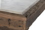 DKD Home Decor Consola Item Home Marron Blanco Madera reciclada Marmol 138 x 45 x 87 cm