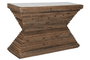 DKD Home Decor Consola Item Home Marron Blanco Madera reciclada Marmol 138 x 45 x 87 cm