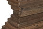 DKD Home Decor Consola Item Home Marron Blanco Madera reciclada Marmol 138 x 45 x 87 cm