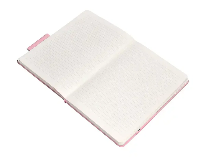 Antartik Cuaderno A4 Tapa Dura Hojas Rayadas Rosa Pastel 100 Hojas 80gr FSC