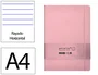 Antartik Cuaderno A4 Tapa Dura Hojas Rayadas Rosa Pastel 100 Hojas 80gr FSC