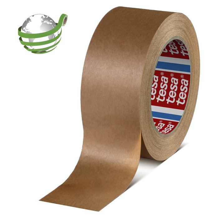 Tesa Cinta de papel adhesiva Standard 50m x 75mm marrón