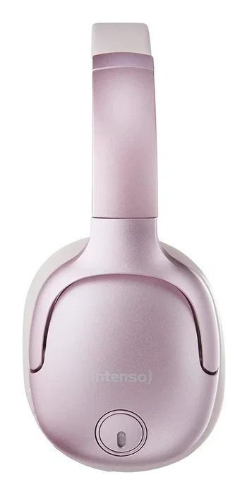 Intenso O400HA Auriculares Inalámbricos Over-Ear Bluetooth 5.3 con Cancelación Activa de Ruido, Carga Rápida y Modo Transparencia, Color Rosa
