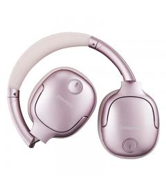 Intenso O400Ha Auriculares Inalámbricos Over-Ear con Cancelación Activa de Ruido (ANC), Hasta 75h Autonomía, Bluetooth 5.3, Plegables, Color Rosa
