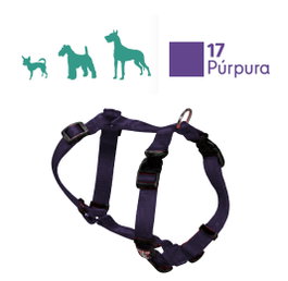 ARPPE Arnés Perro Nylon Basic Púrpura Talla 16